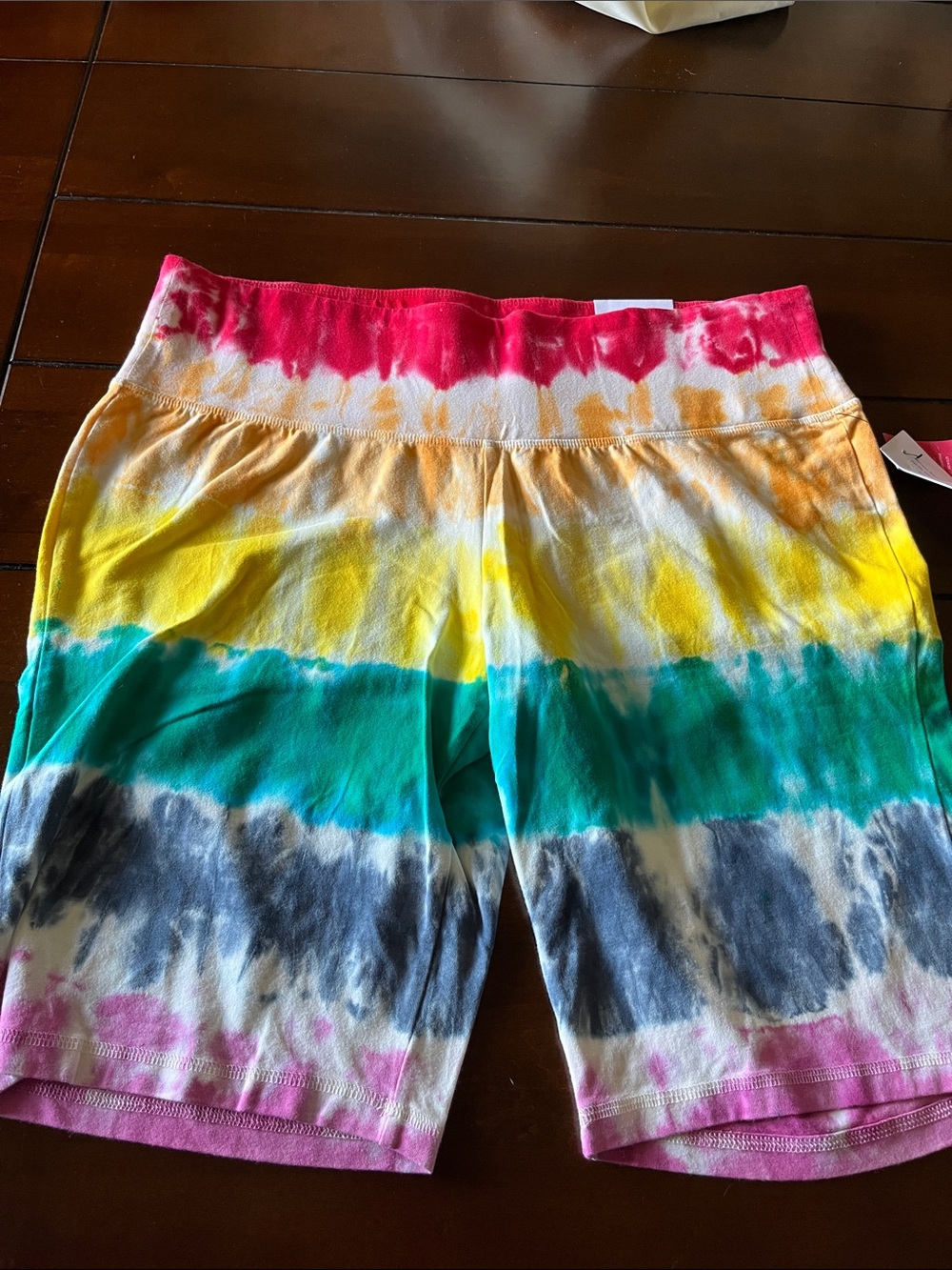 Lane Bryant Tie-Dye Multicolor Bike Shorts